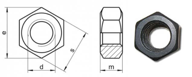 A193 B16六角螺母公制尺寸